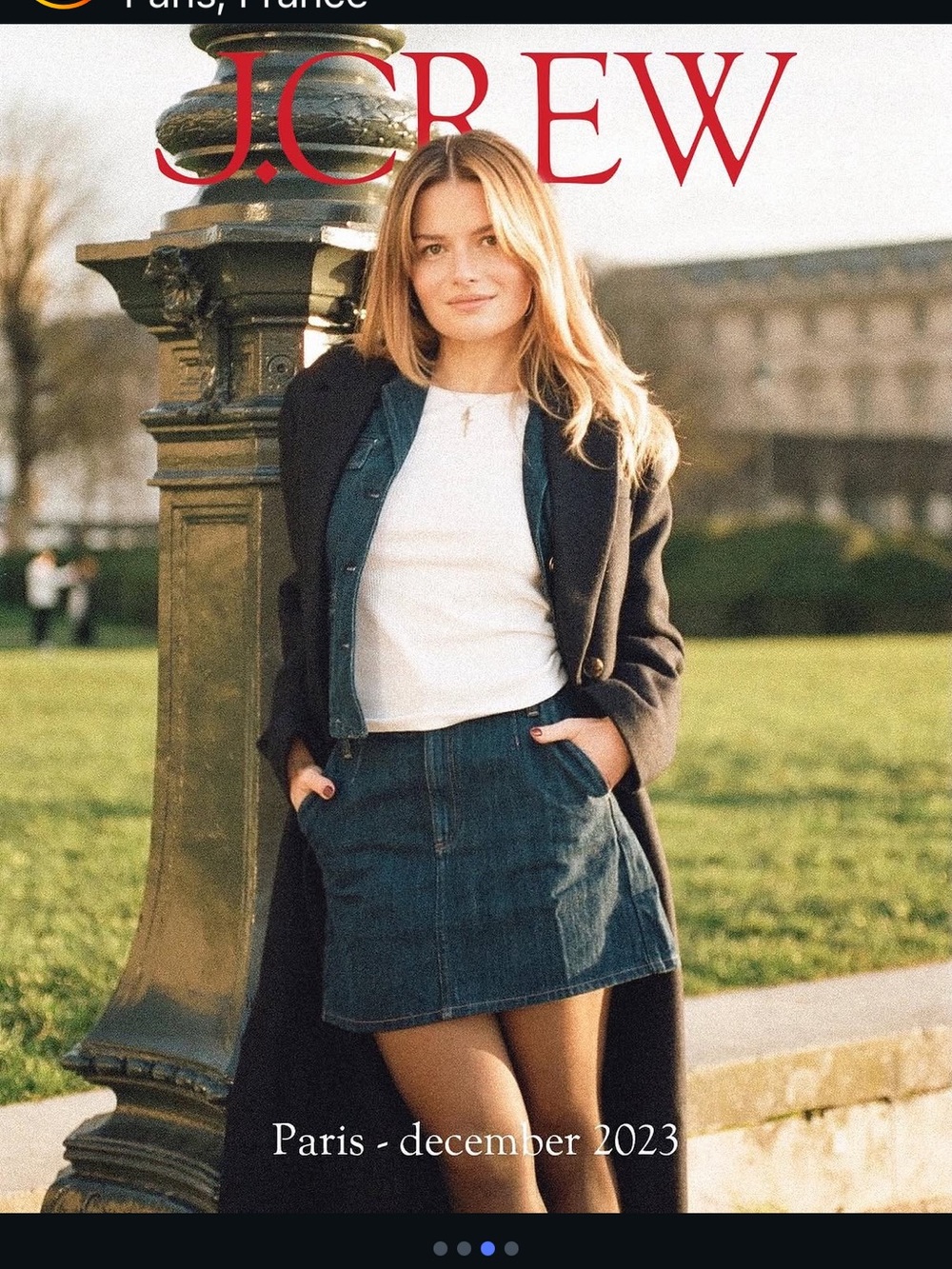 J. Crew Denim Mini Skirt in Resin Rinse
